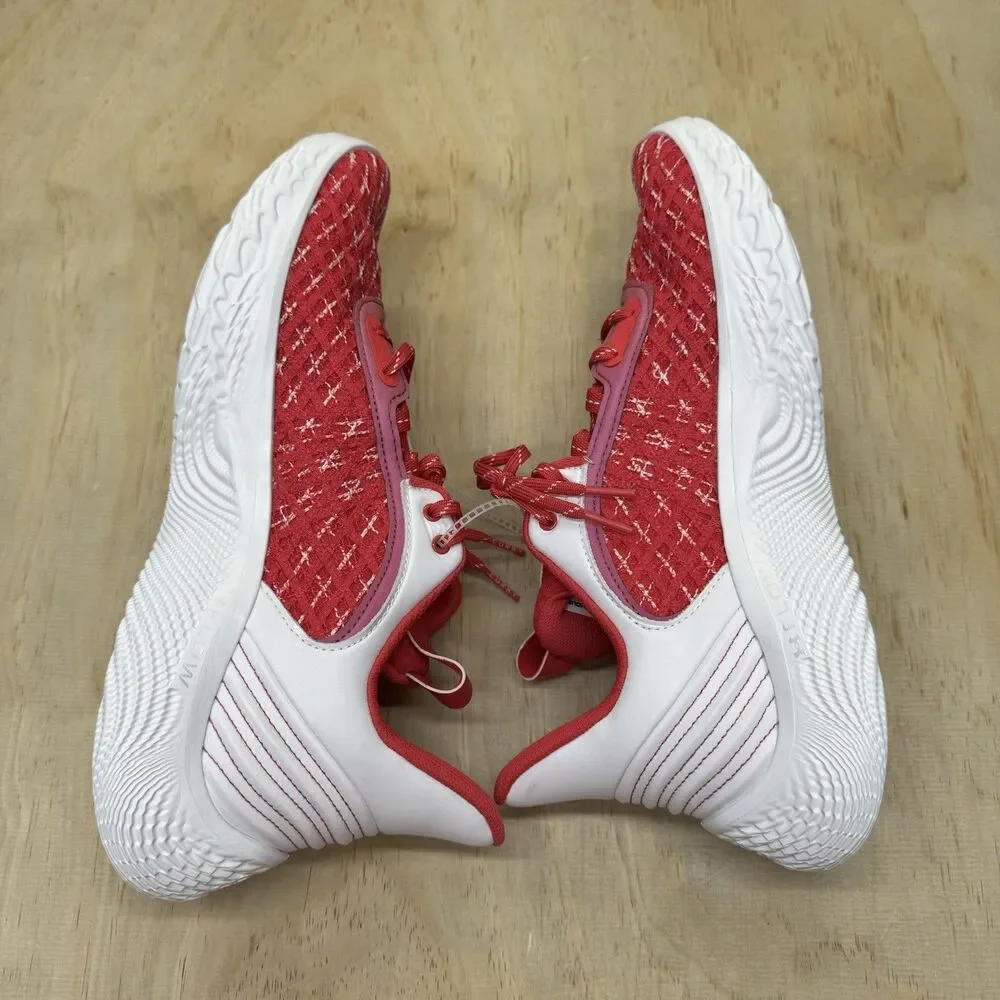 NEW Under Armour UA Steph Curry 9 Basketball White Pink 3025631-600 Mens Sz 12